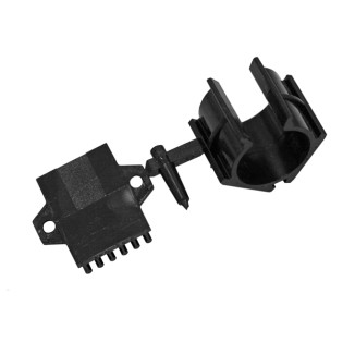 Пластина Ш з клипсою для ДСП складна